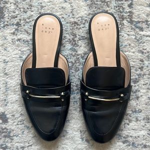 Black Mules/loafers